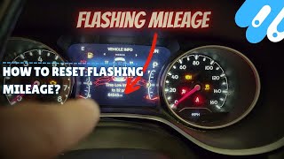 How to reset flashing mileage?