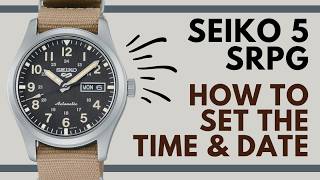 How to set the Time and Date on a Seiko 5 Automatic Watch
