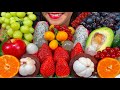 ASMR FRESH FRUIT PLATTER *MAKAN BUAH SEGAR* ताजे फल खाएं MUKBANG MASSIVE Eating Sounds