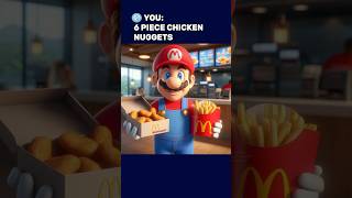 6 PIECE CHICKEN NUGGETS #ai #aiart #chatgpt #aistory #aimeme #aigenerated #mario #mcdonalds #memes