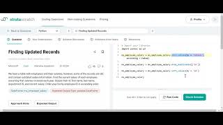 Finding Updated Records | Python Solution | StrataScratch | Microsoft