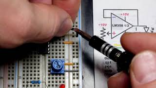 Beginners Op Amp Voltage Follower LM358 Demo Circuit Learning Electronics By Electronzap