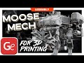 MOOSE Mech 3D Printing Model | Assembly by Gambody