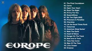 EUROPE Greatest Hits Full Album -  Best Songs Of EUROPE Playlist 2024