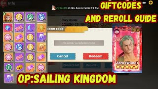 OP Sailing Kingdom 4 GiftCodes/Invitation Codes and How to Reroll Guide - How to Redeem Code