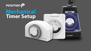 Fosmon Outlet Timer Setup Instructions (4 Steps)