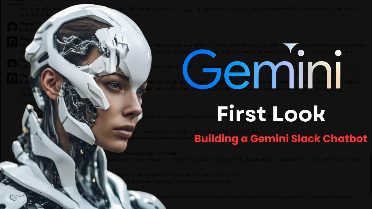 Google Gemini AI API First Look | Slack Chatbot Quickstart - YouTube