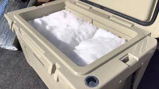 Yeti Tundra 45 with Dry Ice Results