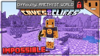 Can You Beat Minecraft in an Amethyst ONLY World?