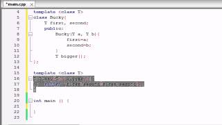 Buckys C++ Programming Tutorials 60 class Templates | C++ Tutorial