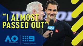 Roger Federer's hilarious post match interview - Australian Open | Wide World of Sports
