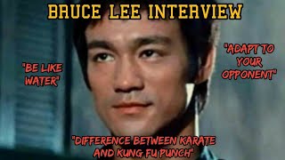 BRUCE LEE INTERVIEW / His Opinion on Kung Fu and Karate