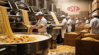 How Pasta Is Made In Factory | Pasta Factory Process।Explain the world #pasta #factoryproduction