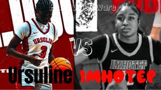 Ursuline Academy (Jezelle GG Banks)  vs. #10 Imhotep Charter