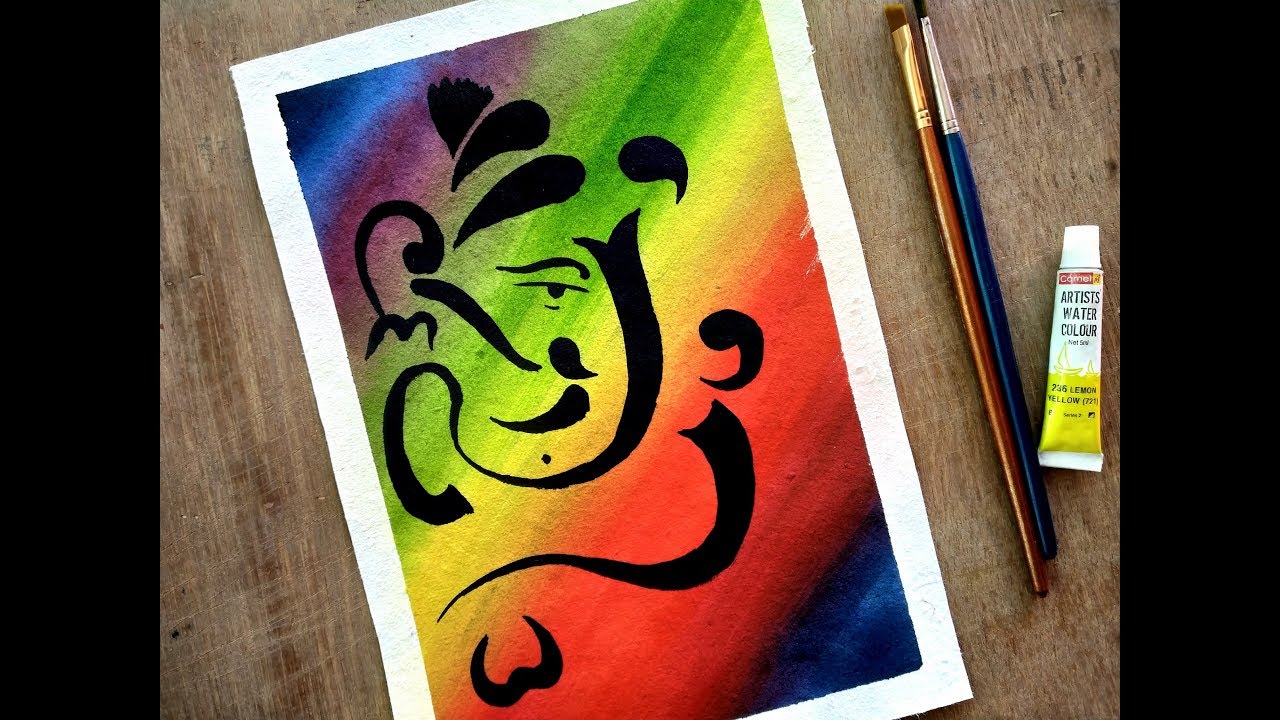 #Ganesha #Ganeshadrawing Ganesha Painting With Watercolor - Paint With ...