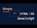 Simple Javascript Counter | Javascript Project | HTMLCSS | CodeEra