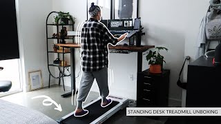 Standing Desk Treadmill Unboxing & Initial Thoughts | Goyouth 2 in 1 Under Desk Treadmill