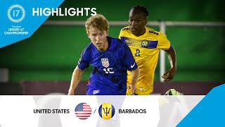 Concacaf Under-17 Championship 2023 Highlights | United States vs Barbados