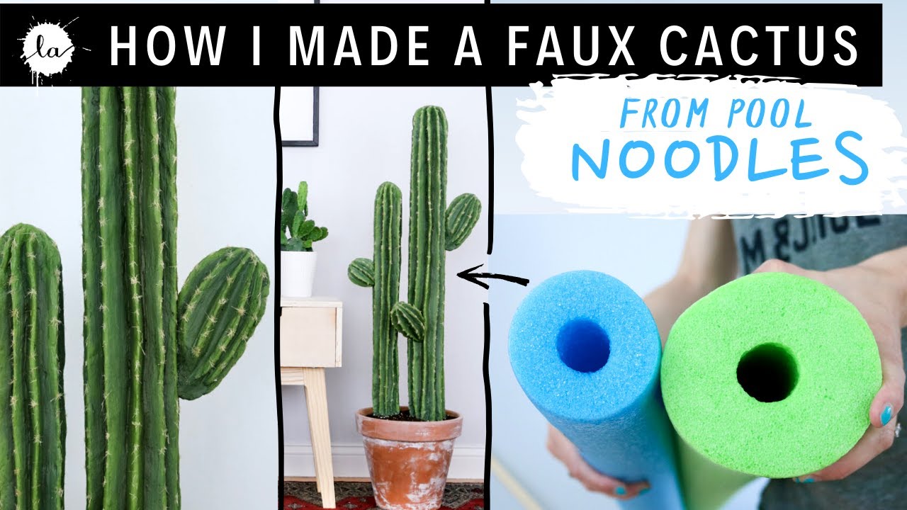 Diy Big Cactus Plant Tutorial Using Pool Noodles 54 Off