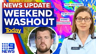 Sydney bracing for massive weekend rain bomb | 9 News Australia
