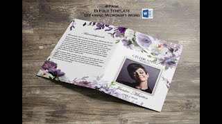 Funeral Template Editing in Microsoft Word 2016 on a PC