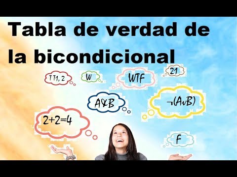 Tabla De Verdad De La Bicondicional - YouTube