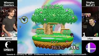 Somnio 6 - Renzo (Marth) Vs. irfan (Falco) - Winners Round 4