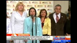 ¿Quiénes conforman el TSJ de Venezuela que aprobó la continuidad del Gobierno de Chávez?