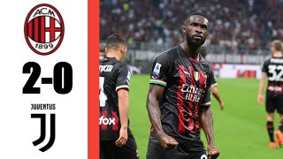 AC Milan Vs Juventus 2-0 All Goals & Extended Match Highlights Serie A 2022HD