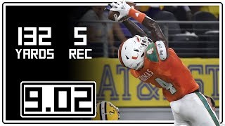 Jeff Thomas Full Highlights Miami vs LSU || 9.02.18 || 5 Rec, 132 Yards