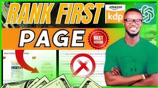 How to rank your book on first page on Amazon kdp | Amazon kdp 7 backend keywords #amazonkdp #kdp