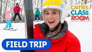 Let's Learn Winter Sports! | Caitie's Classroom Field Trips | Snowy Outdoor Fun for Kids