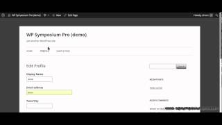WP Symposium Pro setup