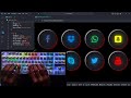 ASMR Coding⚡️social media glowing Icons Effects⚡️No Talking