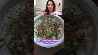 Dipika Kakkar' White Chicken Briyani Recipe 😋♥️ | Celebrity Masterchef | #shorts #food