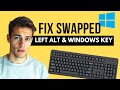 How To Fix Left ALT & Windows Key Swapped - ALT Key Not Working Right (Here’s the Quick Fix)