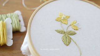 5 Flower hand embroidery Part 5 🌼 beginners | stitch | ASMR | relaxing