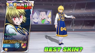 NEW BEST SKIN?! JULIAN NEW HUNTER X HUNTER KURAPIKA SKIN IS HERE!!(cool skin😱) | TOP GLOBAL JULIAN