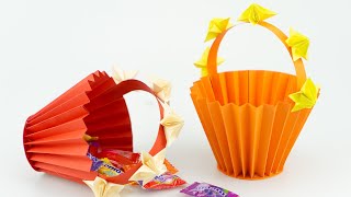Paper Easter Baskets DIY | How To Make Paper Basket Easy | Easter Baskets Ideas