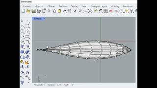 Flusur + Rhino: creating a "surfboard" from a conformal mapping (www.flusur.com), windsurf