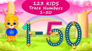 123 Kids Numbers #1 - Learn to Trace Numbers from 1 to 50 with Lucas and Ruby | RV AppStudios Games