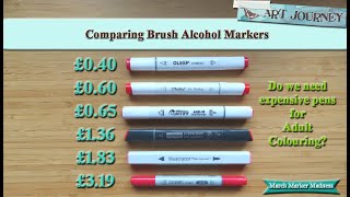 Comparing Brush Alcohol Markers Markers || Do we need Copics for Colouring?