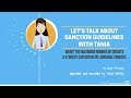 Let's talk about Sanction guidelines with Tania