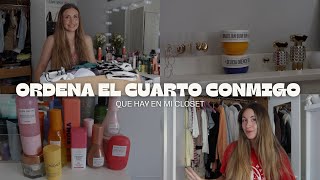 ORDENA EL CUARTO CONMIGO  🧺 + QUE HAY EN MI ARMARIO | vendo mi ropa, tocador, organización...