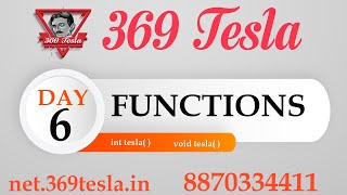 day 6 functions  | 369teslacs