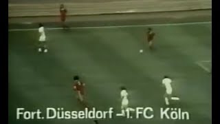 1973 Fortuna Düsseldorf - 1. FC Köln 3:0 | Tore: 2x Reiner Geye, 1x Dieter Herzog
