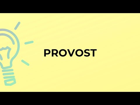 Where did the word provost come from?
