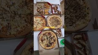 必勝客三個大pizza+點心拼盤