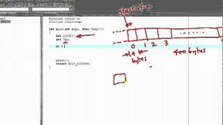 C Programming Tutorial _ 22 - Pointers and Arrays - Part 1 [HD].flv