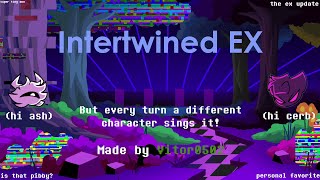 FNF - Intertwined EX but every turn a different character sings it!